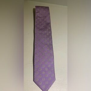 Canali Purple silk Polka Dot Men's Tie